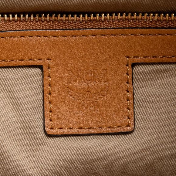 MCM Visteos Leather Klassik Drawstring Small Bucket Bag - Picture 7 of 15